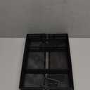 Marbrasse Expandable Desk Drawer Organizer, Mesh Drawer Organizer Tray with 10 Adjustable Compartments, Desk Organizers and Accessories, 5 Dividers Drawer for Office Supplies, Makeup & Vanity (Black)