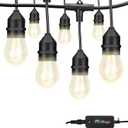 iMagic Outdoor String Lights, Warm White Patio Lights String Lights, 2.4 GHz Only, IP65 Waterproof, Meet to U.S. Standards