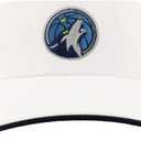 ZHATS NBA Unisex-Adult NBA Officially Licensed Visor Impact White (One Size)