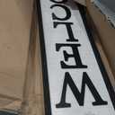 3D Outdoor Welcome Sign, 45"X9",Black
for Front Porch Standing Welcome Signs Large Vertical Tall Leaner, Wood Frame, Rustic Farmhouse Outside Home Front Door
