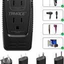 Upgrade TryAce 2000W Voltage Converter, Step Down 220V to 110V Converter for Hair Dryer Straightener Curling Iron, Suitable for Toothbrush Shaver, 10A Power Adapter for Laptop Phone, EU/UK/AU/US Plug