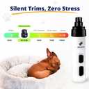 Silent Groom Pro Pet Nail Grinder | Whisper Quiet Claw Trimmer for Dogs, Cats and Other Animals | Safe & Stress Free Nail Grooming, Ideal for Sensitive Dogs of All Breeds & Sizes