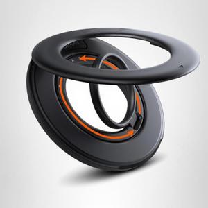 TORRAS 2025 Flagship Magnetic Phone Grip Ring Holder Kickstand [2Sided Magnetic] [360 Rotation] Fit for MagSafe Accessories for iPhone 17 16 15 14 13 12 11 Samsung, Google, Black