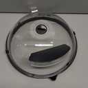 Microwave Splatter Cover with Water Steamer, 10 inch Clear Microwave Plate Cover for Food, Splatter Guard Microwave Lid for Microwave Oven, Kitchen Gadgets Accessories, Black