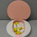 Travel Potty for Toddler, Portable and Foldable Toilet, Apply to Seat Emergency Toilet for Car, Camping, Outdoor, Indoor (pink, small)
