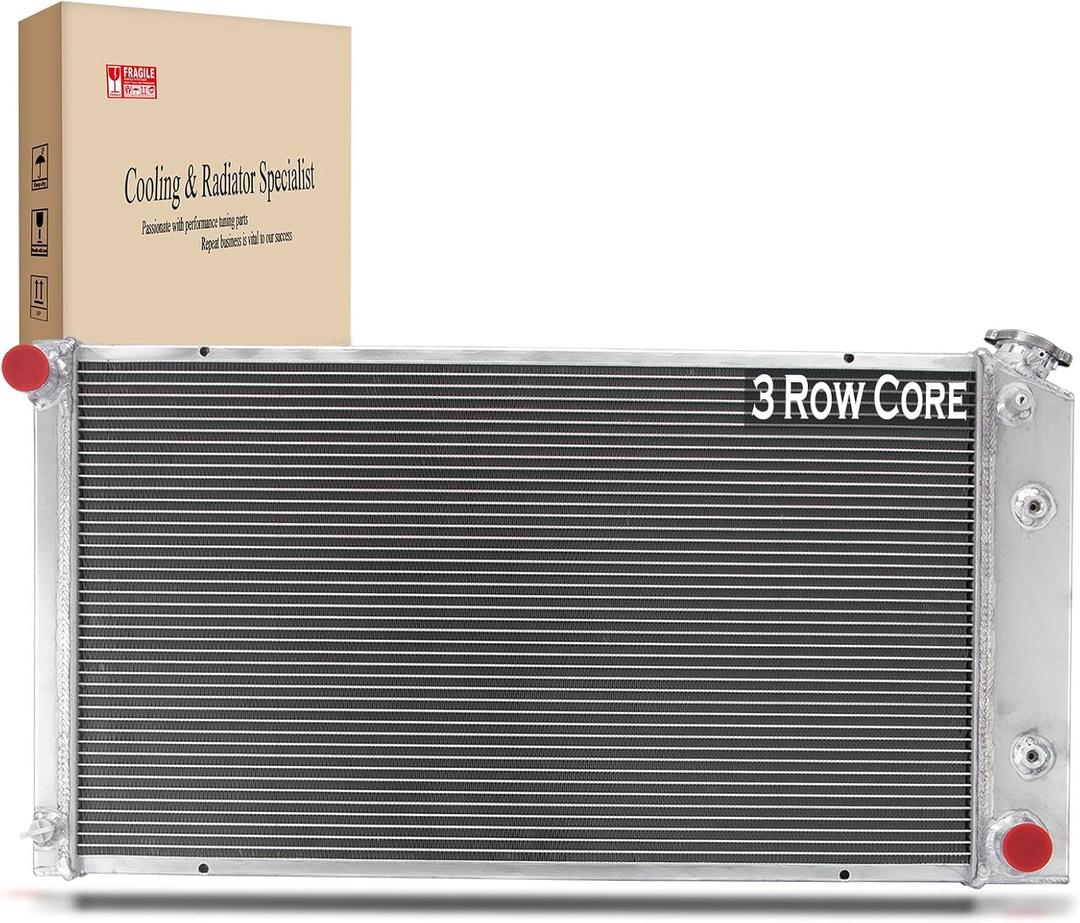 Radiator Fit for 1977-1992 Cadillac DeVille Fleetwood Brougham Bonneville Catalina Commercial Chassis Buick Estate Wagon LeSabre 1979 1978 1980 1981 1982 1983 1984 1985 1986 1987 1988 1989 1990 1991