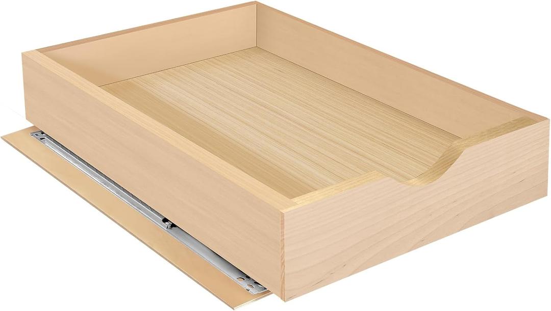 Pull Out Drawers for Cabinet,Wood Slide Out Organizer and Storage,Kitchen Cabinet Drawers Slide Out Shelves, Pull Out Shelves in Kitchen,Pantry,Bathroom with Soft Close,32" W x 22" D x 3" H (Bottom Mount)