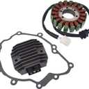 Stator And Regulator Rectifier with Gasket Replacement for Yamaha YZF-R6 YZF R6 2003-2005 JM3828ST135CK