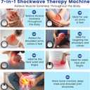 Shockwave Therapy Machine with 7 Massage Heads for Pain Relief & Joint