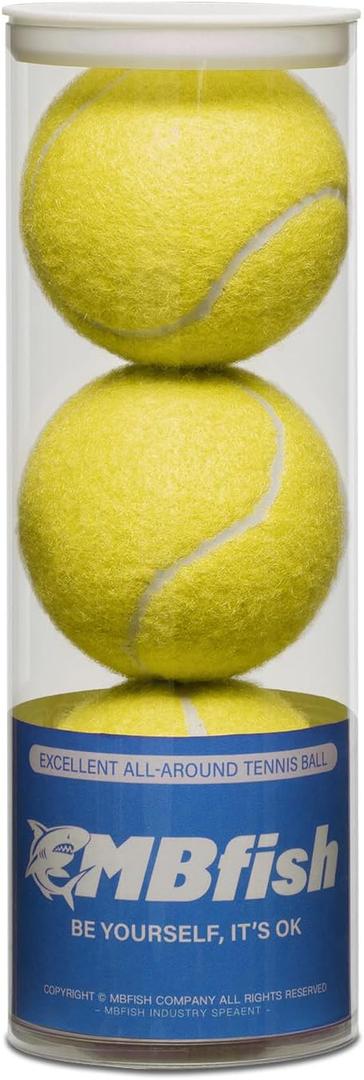 Tennis Balls for Beginner, Training with Good Bounce, Friendly for Dogs (Yellow 3P)