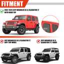 Roof Rack Cross Bars for 2007-2026 Jeep Wrangler JK JL/Gladiator JT 396lbs Lockable Roof Rails Crossbars Anti-Theft Roof Rackfor Cargoes, Bicycles, Kayaks, Luggage Racks, Suitcases, Canoes