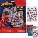 Marvel Spiderman Stickers for Kids, 14 Sheet Spiderman Sticker Book Set Including Puffy Stickers, 1200+ Stickers
