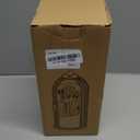 Makeup Brush Holder with Lid 360 Rotating Clear Dustproof Make Up Organizers for Vanity Bathroom Countertop, All Black