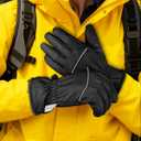 GXCROR Waterproof Winter Gloves for Men & Women, Touchscreen 3M Thinsulate Thermal Gloves for Skiing, Cycling, Snow Shoveling & Outdoor Work, Locked-in -20 Warmth (Small)