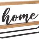 NIKKY HOME Wooden Home Sign, Freestanding Cutout Home Letter Sign Rustic Table Word Signs Decorative Letters Sign for Entryway Desk Shelf Indoor Decor