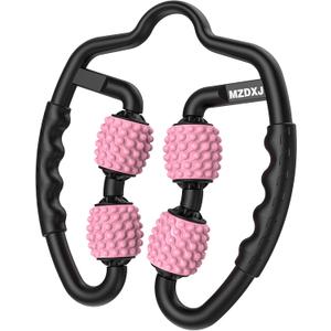 Upgraded Six-Wheel Muscle Roller - Arm & Leg Massager, Forearm & Calf Roller, Tennis Elbow Brace for Men, Carpal Tunnel & Tendonitis Relief, Perfect for Wrist, Hand, Foot, & Thigh