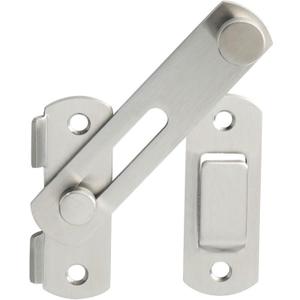 Alise 4 inch Heavy Duty Flip Latch Gate Latches, Safety Door Lock for Barn Wood Fence Sliding French Doors,SUS304 Stainless Steel Gate Hardware. MS9500-LS Brushed Nickel