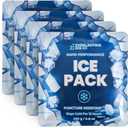 Rapid Performance Reusable Ice Packs for Lunch Boxes, Lunch Bags or Coolers | 4 Pack | Cold for Up to 12 Hours | Ice Packs for Cooler, Long Lasting for Camping, Beach, & School (8.8 oz / 250 Grams)