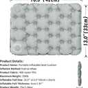 Inflatable Seat Cushion, Porous Design Sitting Pad, Air Seat Cushion, Portable Seat Cushions for Airplane Wheelchair Office Camping, 2 Pack