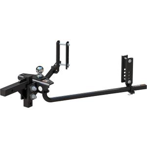 CURT 17601 TruTrack 2P Round Bar Weight Distribution Hitch with 2X Sway Control, Up to 10K, 2-in Shank, 2-5/16-Inch Ball