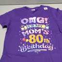 Omg! It's My Mom's 80Th Birthday Purple (L)
