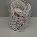 Bedside Touch Lamp, Wood Small Table lamp with 2 USB Charging Ports & Flower Fabric Shade, 3-Way Dimmable Nightstand Lamps for Living Room Bedroom Office Reading Desk Home Dorm(LED Bulb Included)