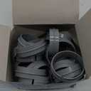 Impresa Sewing & Quilting Supplies Quilt Clips - 1 in Tall x 3 in Dia, 20-Pack, Gray Plastic - Machine Quilting Clips & Clamps - Large Plastic Quilt Rings & Frame Roll Clamps