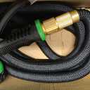 Flexi Hose Expandable Garden Hose with 8 Function Nozzle, 25FT - Lightweight Retractable Garden Hose, Water Hose - No-Kink Flexibility, 3/4 Inch Solid Brass Fittings and Double Latex Core