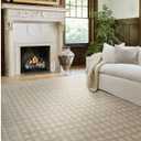 Livabliss x Nabela Noor Home Alo Traditional Border Area Rug, 7'10" x 10',Oatmeal