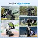 Telescope Phone Adapter, Upgraded Rotatable 360 Binocular Photo Adapter for Android & iPhone,Smartphone Holder Mount for Telescope,Monocular,Binocular,Spotting Scope,Microscope with Bluetooth Shutter