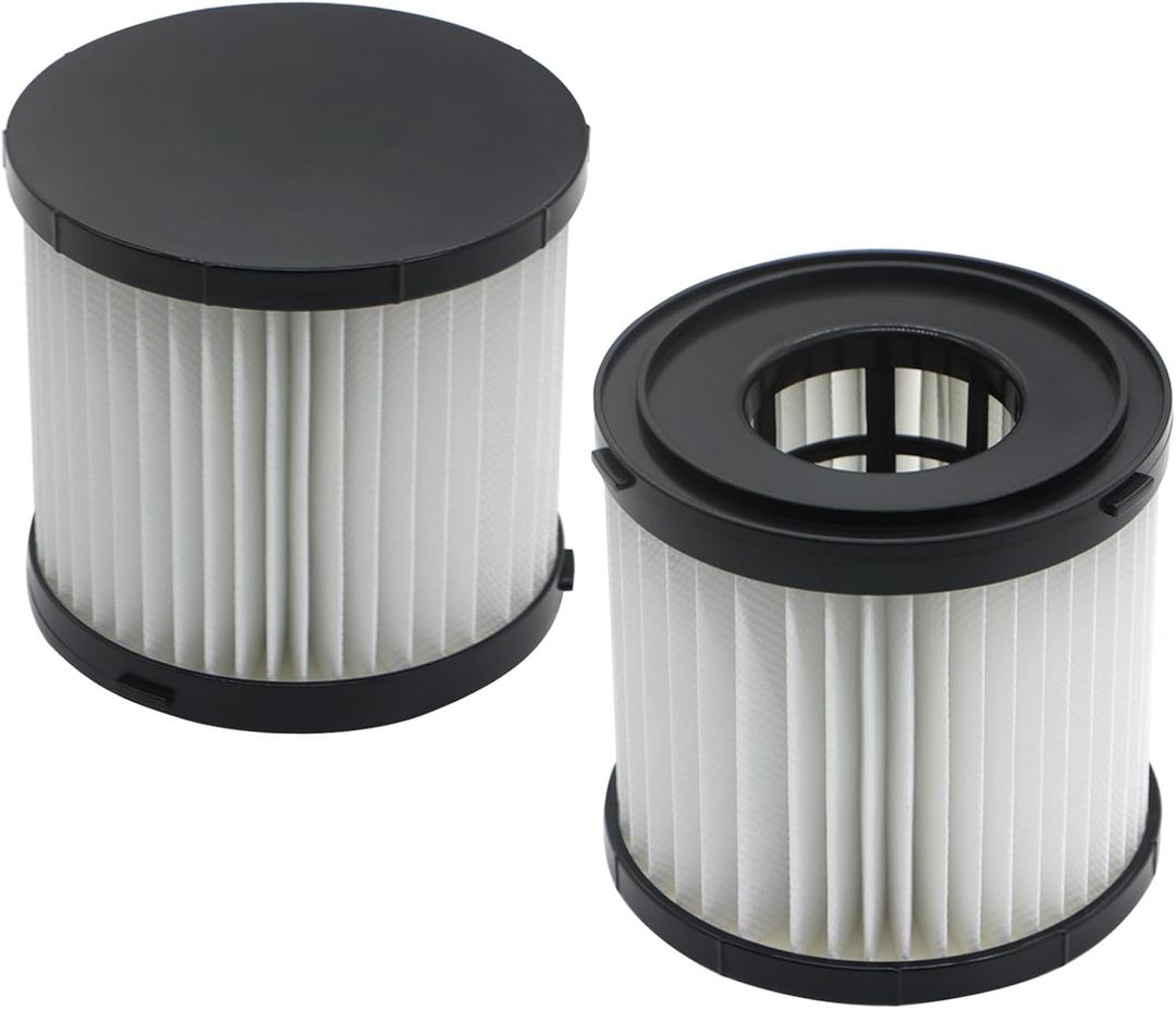 2 Pack Wet/Dry HEPA Filter Compatible with Ryobi 18V ONE+ Wet/Dry Vacuum Cleaners PCL733, PCL734, P3240, Also Fit HART 20-Volt 2-Gallon Wet/Dry Vac HPWD01B, Compare to Part# A32VC05, A32RF08