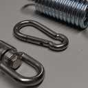 Punching Bag Hanger Set, Stainless Steel Swivel Mount Chain with Carabiners and Spring, 1000lbs Capacity for Heavy Bag, Gym Swing, Trapeze, Hammock
