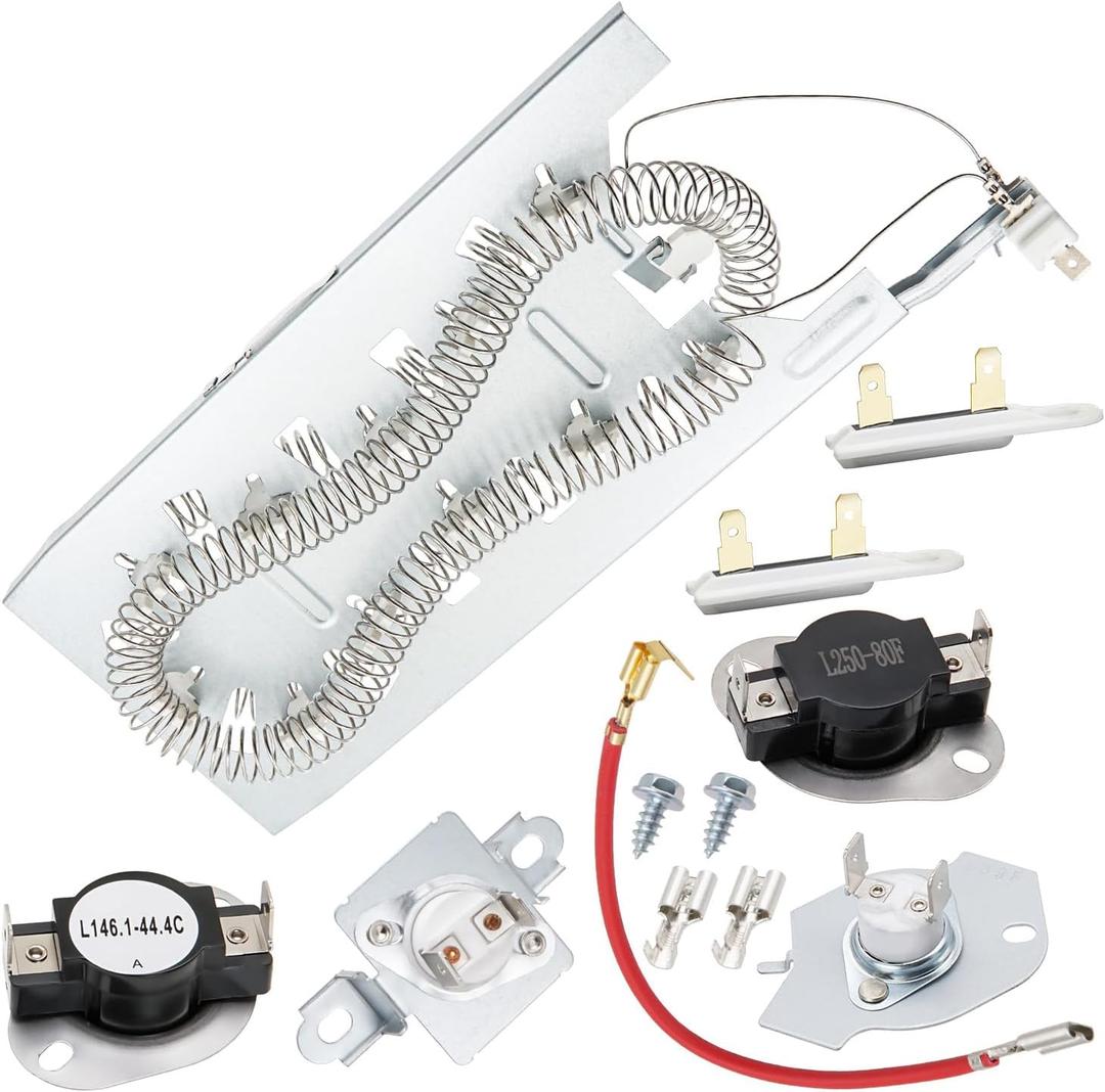 Dryer Heating Element Kit Fit for Kenmore Elite 11084832201 11084834202 11084836201 11085081400 11085081401 11085087400 11085087401 11085088400 11085088401 11085089400 11087511702 11087531700