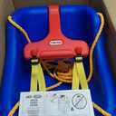 Little Tikes Snug 'n Secure Blue Swing with Adjustable Straps, 2-in-1 for Baby and Toddlers Ages 9 Months - 4 Years