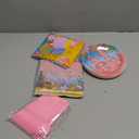 chiazllta 20 Guests Pink Cartoon Axolotl Birthday Party Supplies Reptile Animals Party Tableware Set Girl Axolotl Party Decor Favors Disposable 7-Inch Plates Napkin Tablecloths for Axolotl Baby Shower