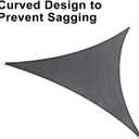 LOVE STORY 12' x 12' x 12' Triangle Dark Grey Sun Shade Sail Canopy UV Block for Outdoor Patio Garden Backyard