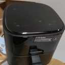 Chefman Air Fryer 4 QT Compact Airfryer for Quick & Easy Meals in Minutes, Features Hi-Fry Technology for Extra Crisp, Touchscreen Controls with 4 Presets, Nonstick & Dishwasher Safe Basket - Black, 4 Quart Without Easy View Window