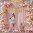 2 Panles Dusty Rose Backdrop Curtains - Wrinkle Free Fabric Backdrop Curtain for Photoshoot,10ft Wedding Party Photo Backdrop Drapes for Birthday Baby Shower Photography Stage Background Decorations