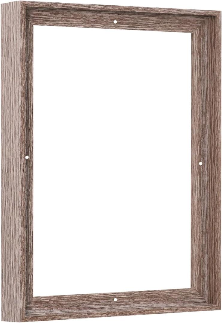 Pixy Canvas Floater Frame 16x20 for 1-1/2 (1.5) inch Deep Canvas Paintings/Canvas Prints/Wood Canvas Panels/Wall Art/Wall Decor/Home Decor/Artwork (Gray Oak, 16 x 20 inch, Portrait)