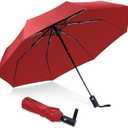 NPCQUN Travel Essentials Umbrella Windproof Compact Collapsible Light, Automatic, Strong and Portable, Wind Resistant Folding Small Umbrella for Rain