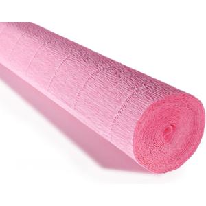 Cartotecnica Rossi 140g 17 Inch Wide 8.2ft Long Italian Crepe Paper Rollfor Wedding Ceremony Various Large Festivals Decoration (Pink)