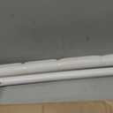3 FT Heavy Duty Metal Stairs Railing Indoor White, Wall Mount Pipe Stair Handrail - Hand Rails for Indoor & Outdoor Steps, Banister Deck Porch Patio Railing, Wall Grab Bars for Seniors