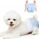 Disposable Dog Diapers Count Absorbent Soft Puppy Doggie Diapers for Female Dogs with Stretchy Waist Puppy Diaper in Heat Period Excitable Urination (XL 10PCS) (XL(Waist 11.9"-19.8"))