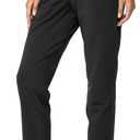 G Gradual Women's Pants with Deep Pockets 7/8 Stretch Ankle Sweatpants for Golf, Athletic, Lounge, Travel, Work (Medium, Black)