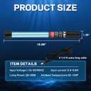 Supaper 55W Pond UV Light for 500-5000 Gallon, Aquarium UV Water Clarifier for Koi Pond, Spas and Fish Tanks, Swimming Pools