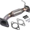 GELUOXI Front Flex Pipe Replacement for Hyundai Sonata 2011-2013 Kia Optima 2011-2015 2.4L 28610-4R000 286104R000(W/o Oxygen Sensor Ports)