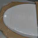 Mayfair Cassel Slow Close Toilet Seat, Easy Clean, Non Slip Premium Wood Seat, Easy Install, Made in USA, Elongated, White