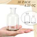 Lallisa 30 Pcs 4 Inches Small Glass Bud Vases Bulk Mini Flower Vases for Centerpieces Decorative Glass Bottles Vintage Rustic Decoration for Wedding Dining Table Home Decor