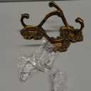 Draupnir 3PCS Coat Hooks Wall Mount, Vintage Decorative Wall Hooks Antique Brass, Rust Resistant Wall Hooks for Hanging Coat,Towel,Key,Cloth,Hat