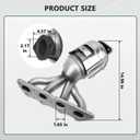 Upgrade Catalytic Converter W/Gasket Kit Compatible with 2012 2013 2014 2015 2016 2017 Hyundai & Kia - Accent, Veloster Rio Soul L4 1.6L Replace #674 891, 285102BEF1 Direct-fit(EPA Compliant)